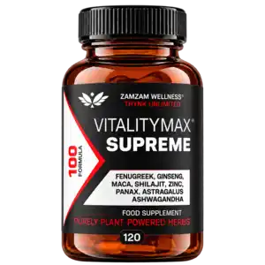 Vitality Max Supreme bottle, 120 vegan capsules